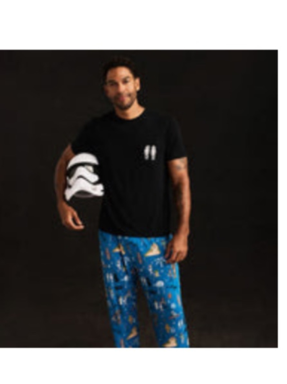 Posh Peanut STAR WARS™ MEN'S POCKET TEE PAJAMA PANT SET - XL / BLUE